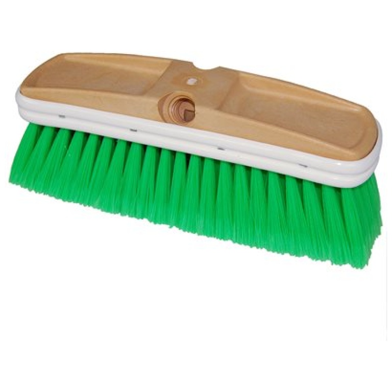 10″ GREEN NYLON TRUCK WASH BRUSH WITH RUBBER BUMPER WORLD’S FINEST
